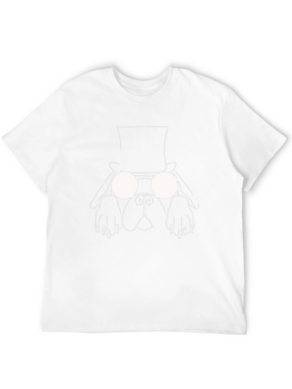 Dog with Hat Graphic Tee - Black T-Shirt