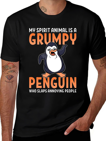 Grumpy Penguin T-Shirt - Spirit Animal Tee