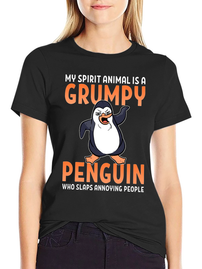 Grumpy Penguin T-Shirt - Spirit Animal Tee