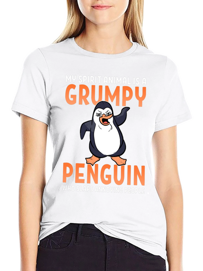 Grumpy Penguin T-Shirt - Spirit Animal Tee