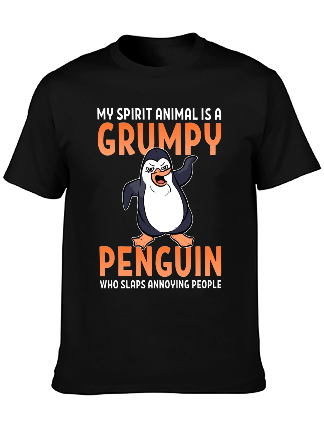 Grumpy Penguin T-Shirt - Spirit Animal Tee
