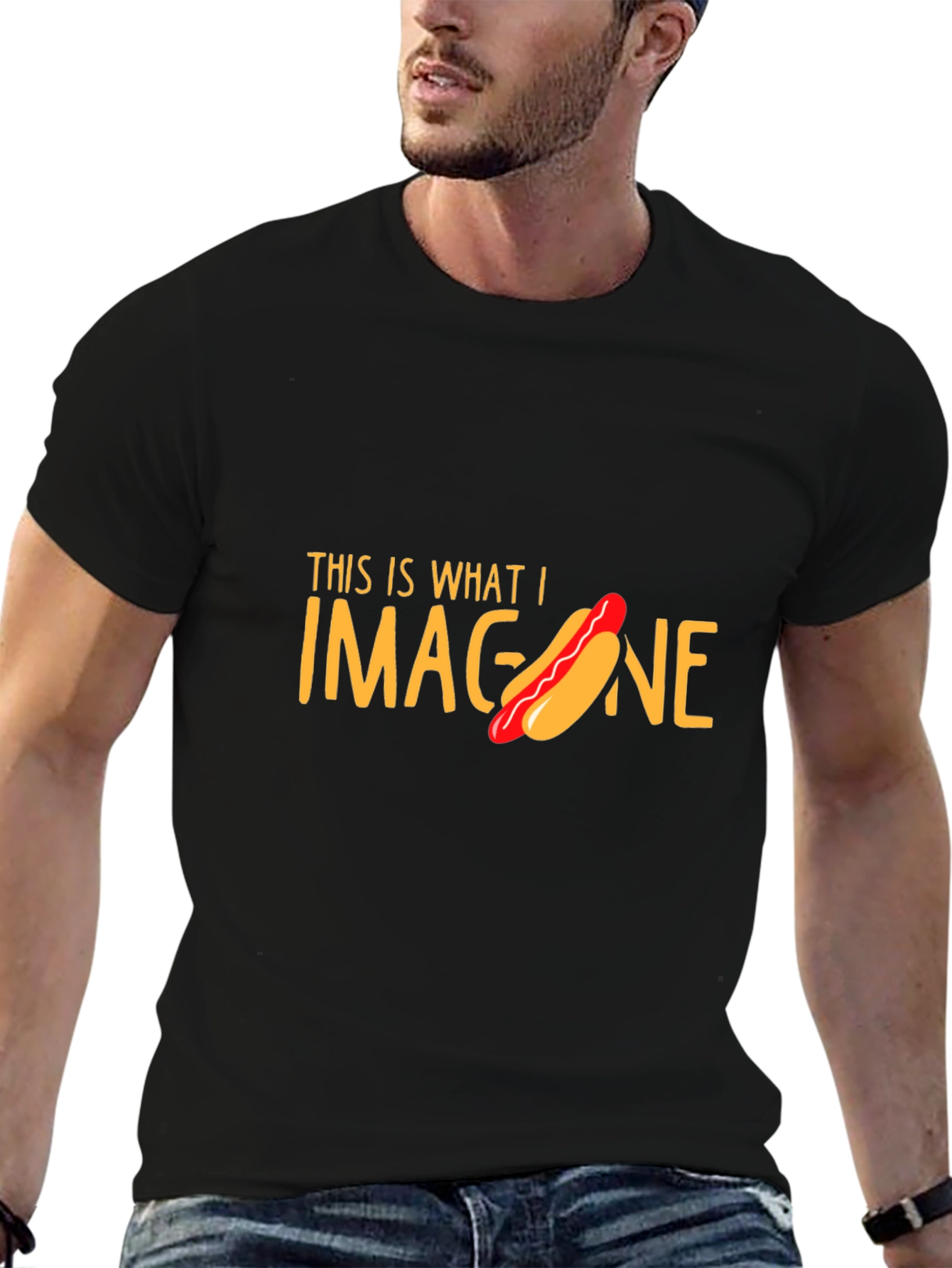 Hot Dog Imagination T-Shirt Funny Foodie Tee