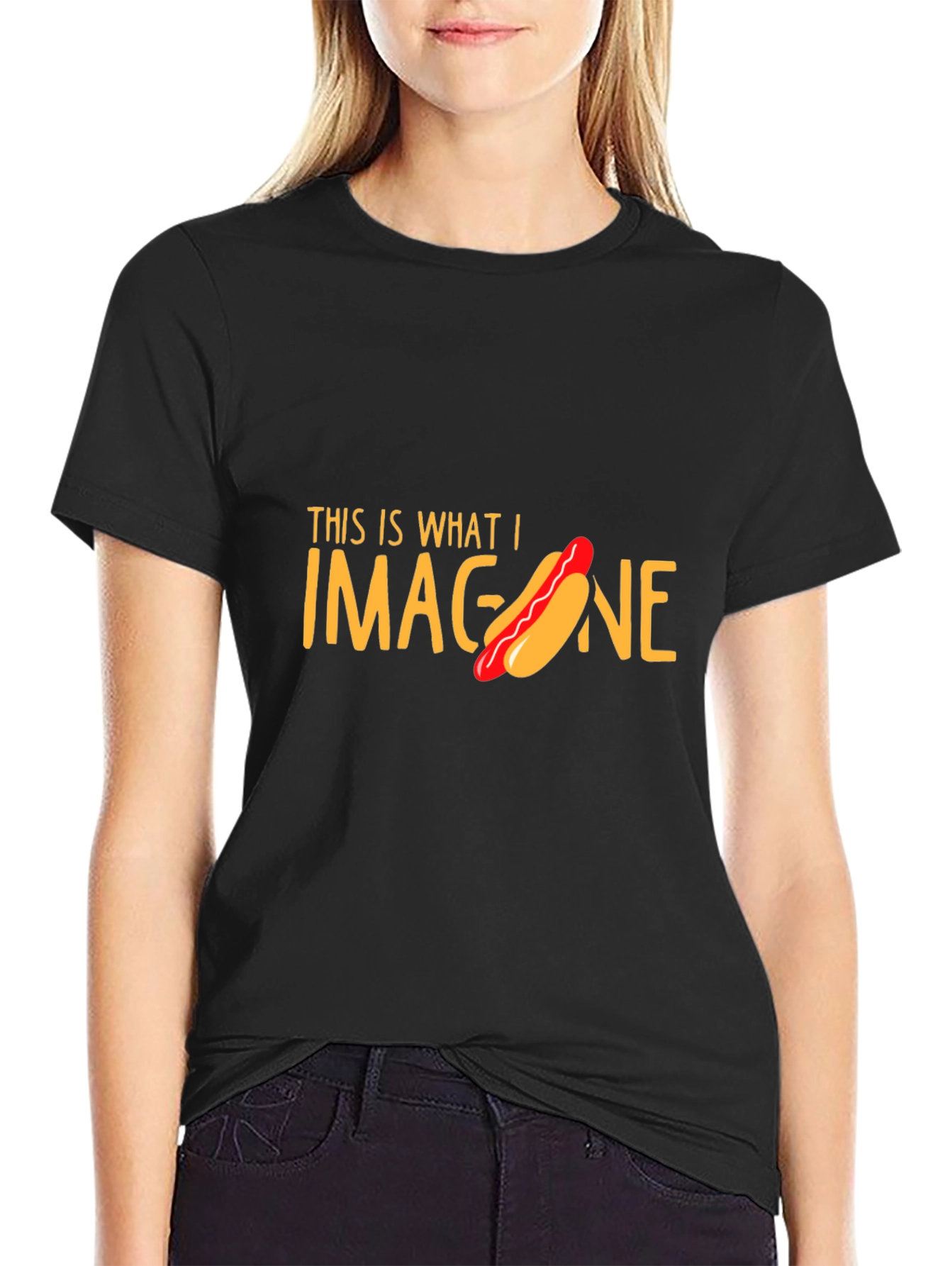 Hot Dog Imagination T-Shirt Funny Foodie Tee
