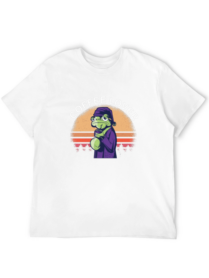 Coffee Lover Frog T-Shirt - Unique Graphic Tee