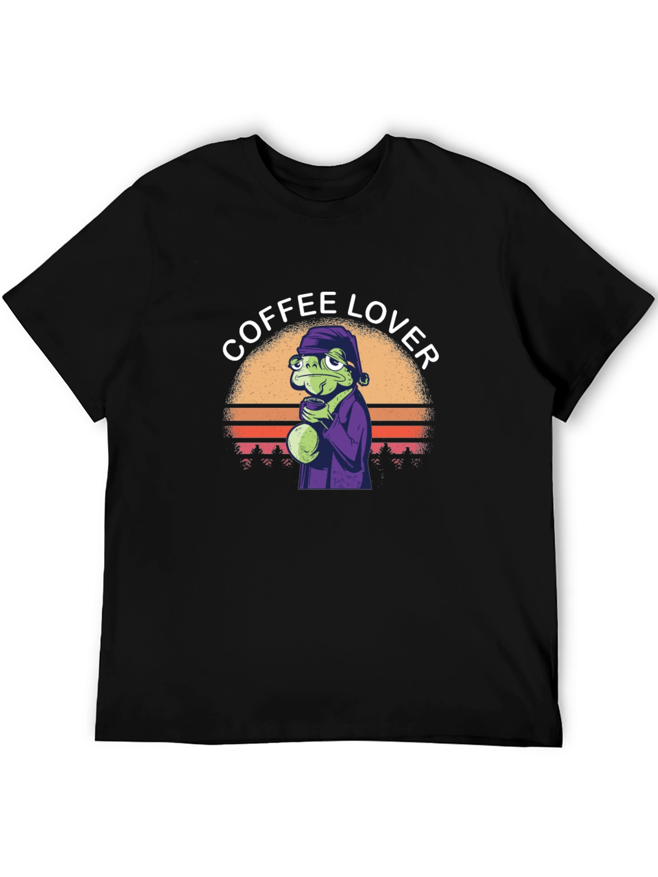 Coffee Lover Frog T-Shirt - Unique Graphic Tee