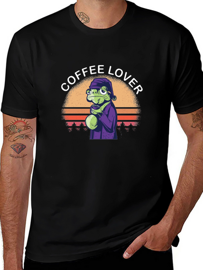 Coffee Lover Frog T-Shirt - Unique Graphic Tee