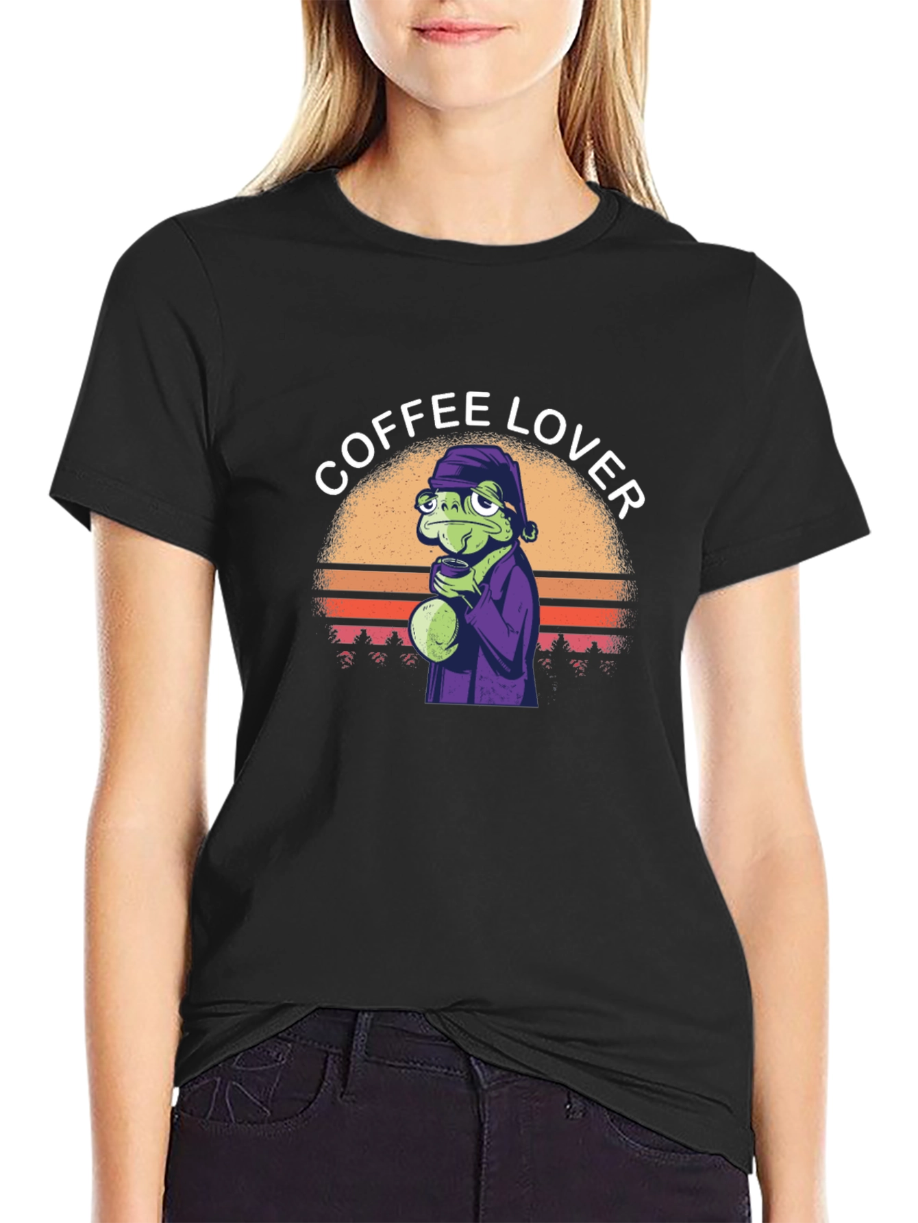 Coffee Lover Frog T-Shirt - Unique Graphic Tee