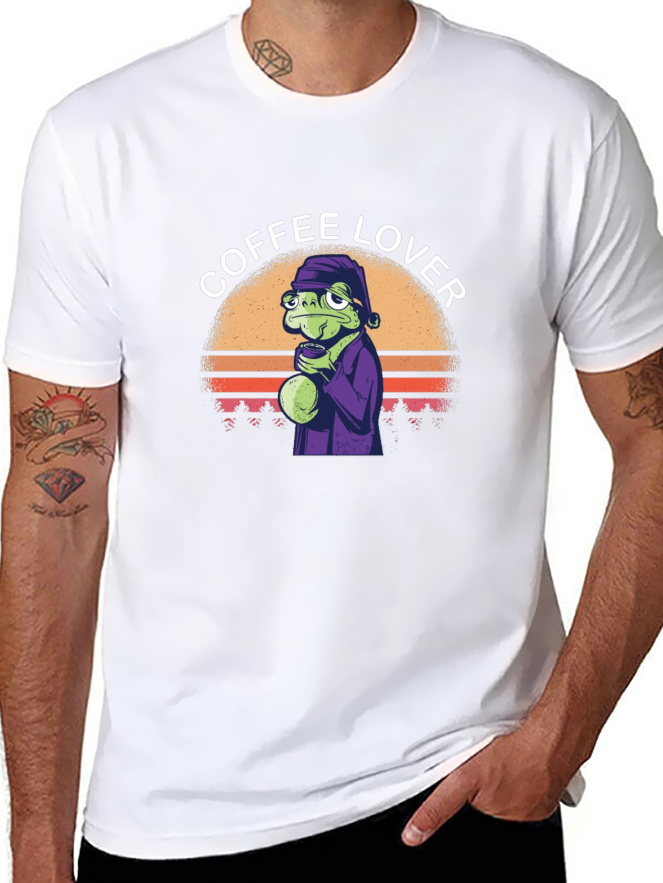 Coffee Lover Frog T-Shirt - Unique Graphic Tee