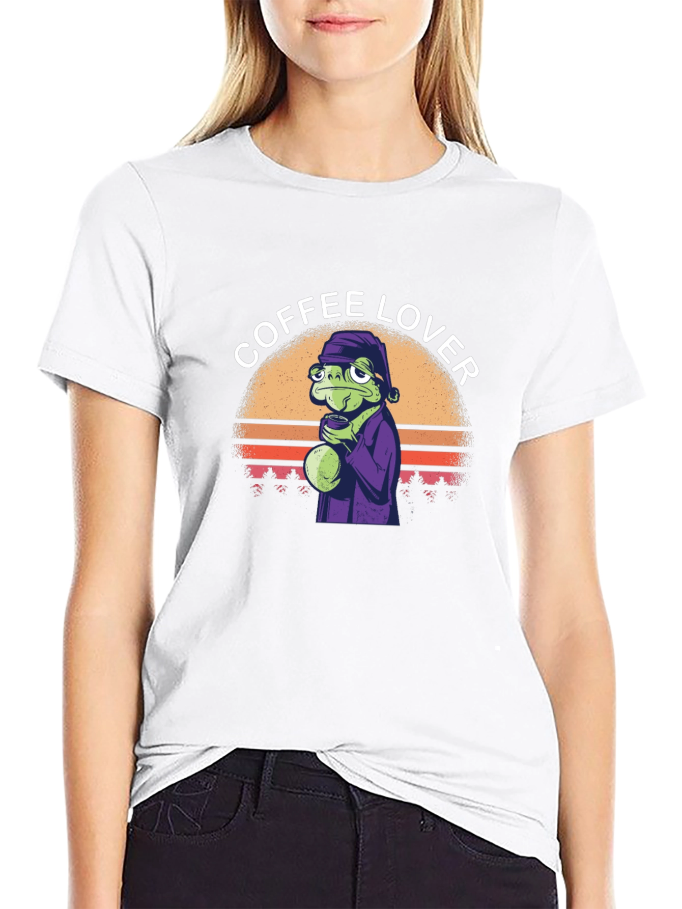 Coffee Lover Frog T-Shirt - Unique Graphic Tee