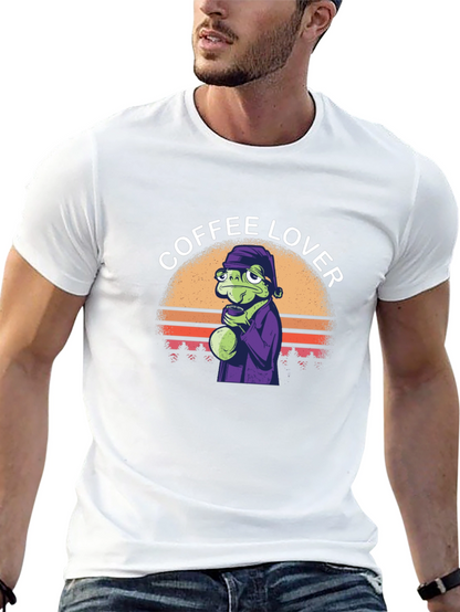 Coffee Lover Frog T-Shirt - Unique Graphic Tee