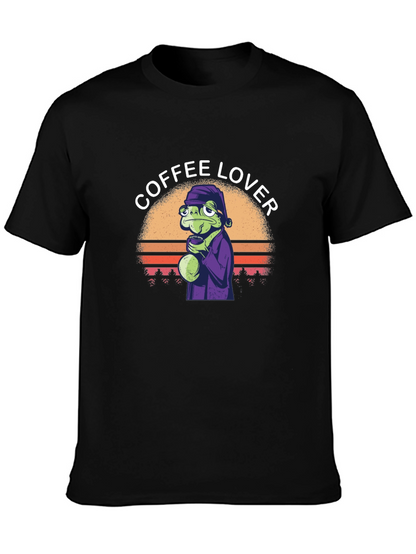 Coffee Lover Frog T-Shirt - Unique Graphic Tee