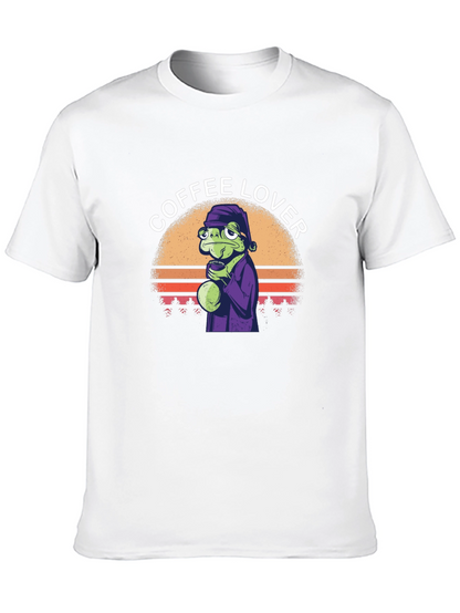Coffee Lover Frog T-Shirt - Unique Graphic Tee