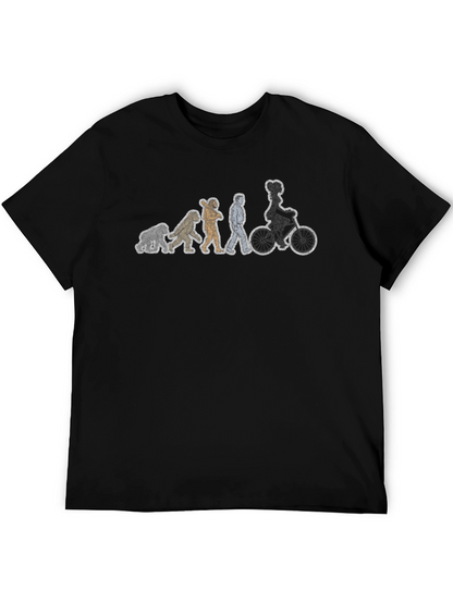 Evolution Biker T-Shirt - Humorous Cycling Tee