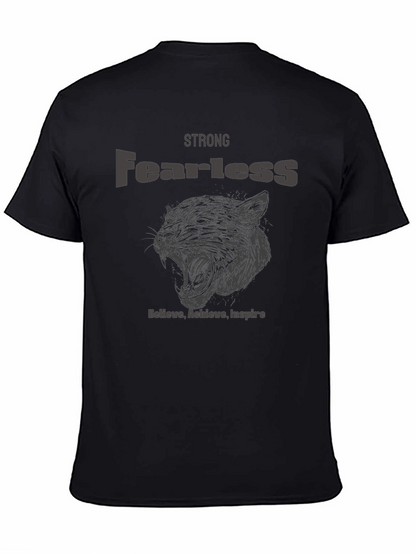 Strong Fearless Graphic T-Shirt - Believe Achieve Inspire