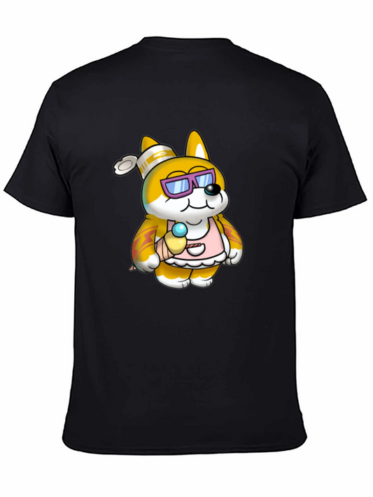 Cartoon Dog T-Shirt - Casual Style
