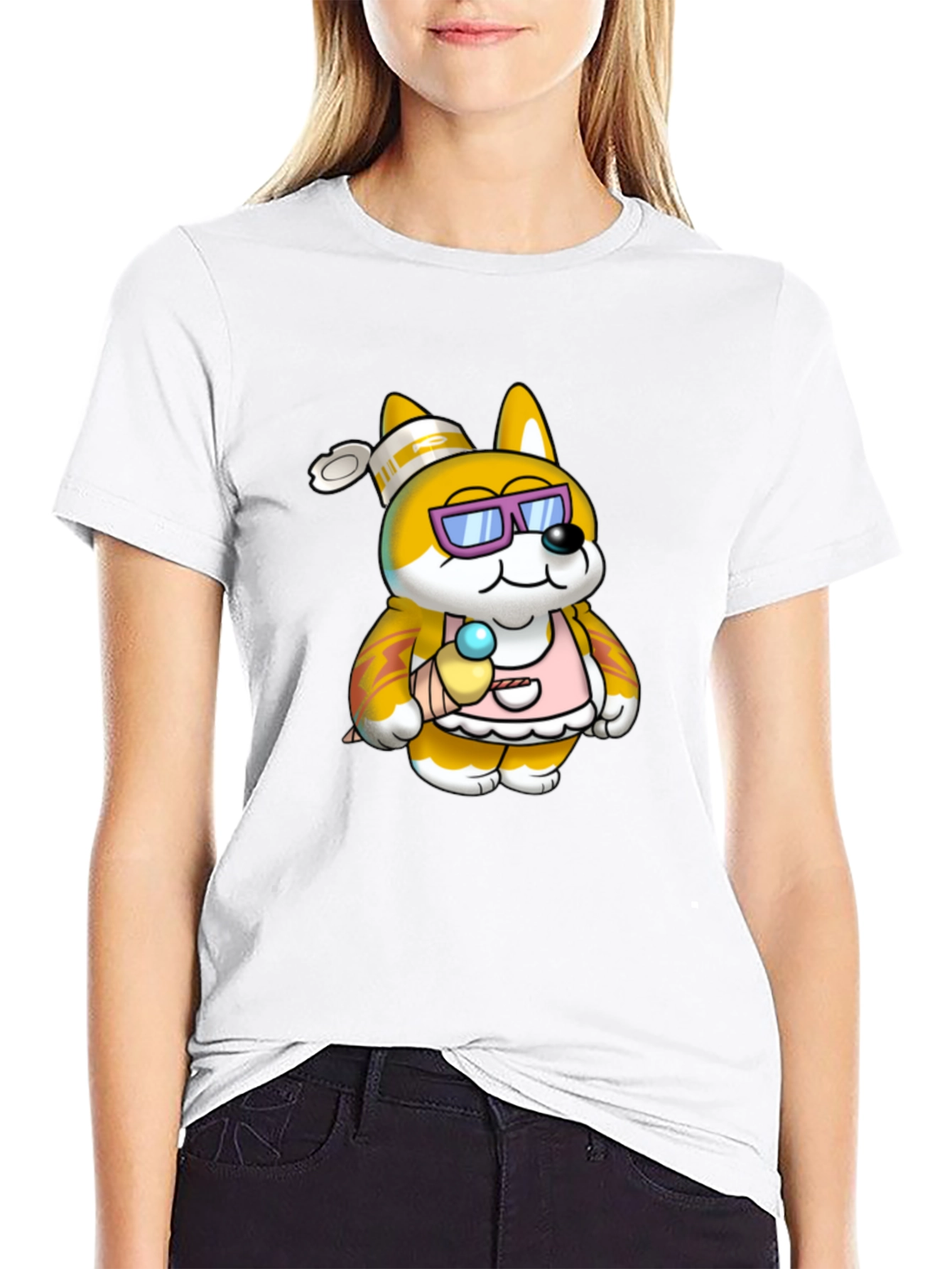 Cartoon Dog T-Shirt - Casual Style