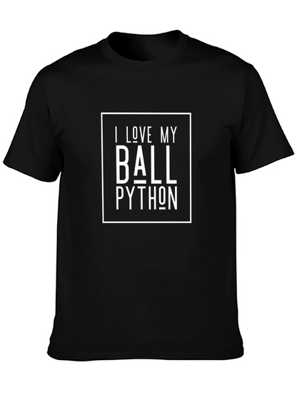 I Love My Ball Python Graphic T-Shirt