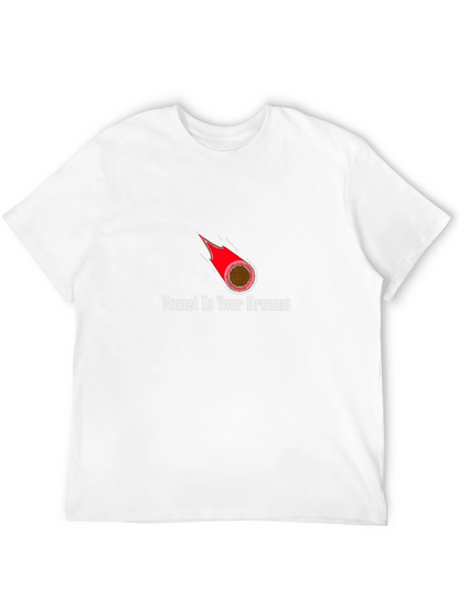 Comet To Your Dreams Black Graphic T-Shirt