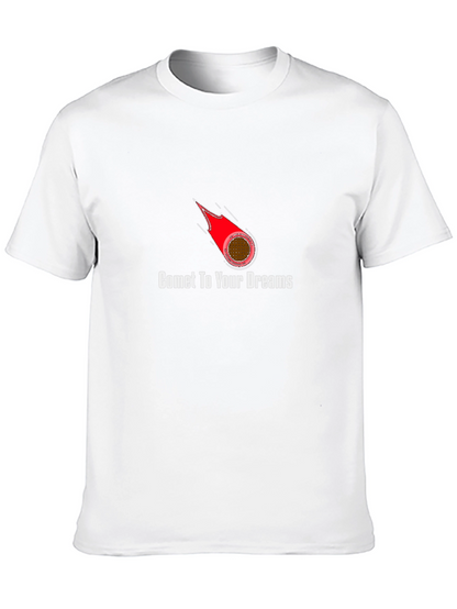 Comet To Your Dreams Black Graphic T-Shirt