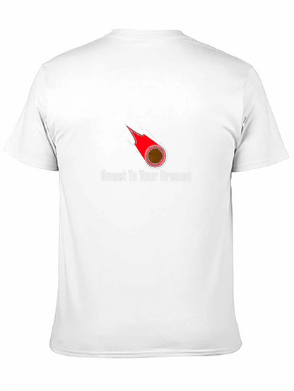 Comet To Your Dreams Black Graphic T-Shirt