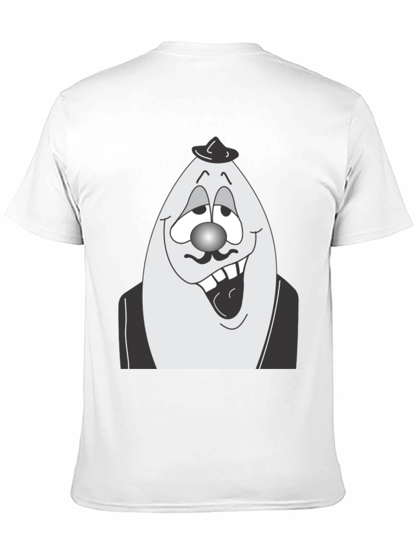 Egghead Man Graphic Tee - Black Cotton Shirt