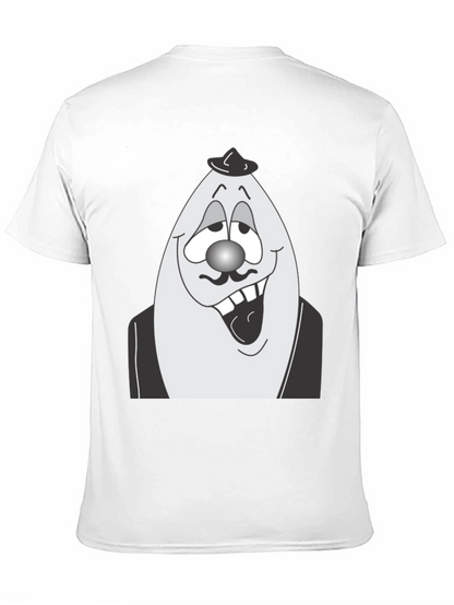 Egghead Man Graphic Tee - Black Cotton Shirt