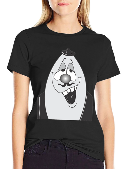 Egghead Man Graphic Tee - Black Cotton Shirt