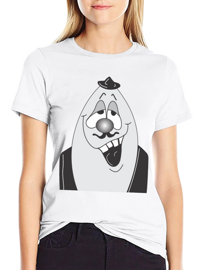 Egghead Man Graphic Tee - Black Cotton Shirt