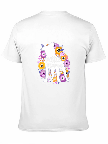 Pittie Mama Floral Dog T-Shirt