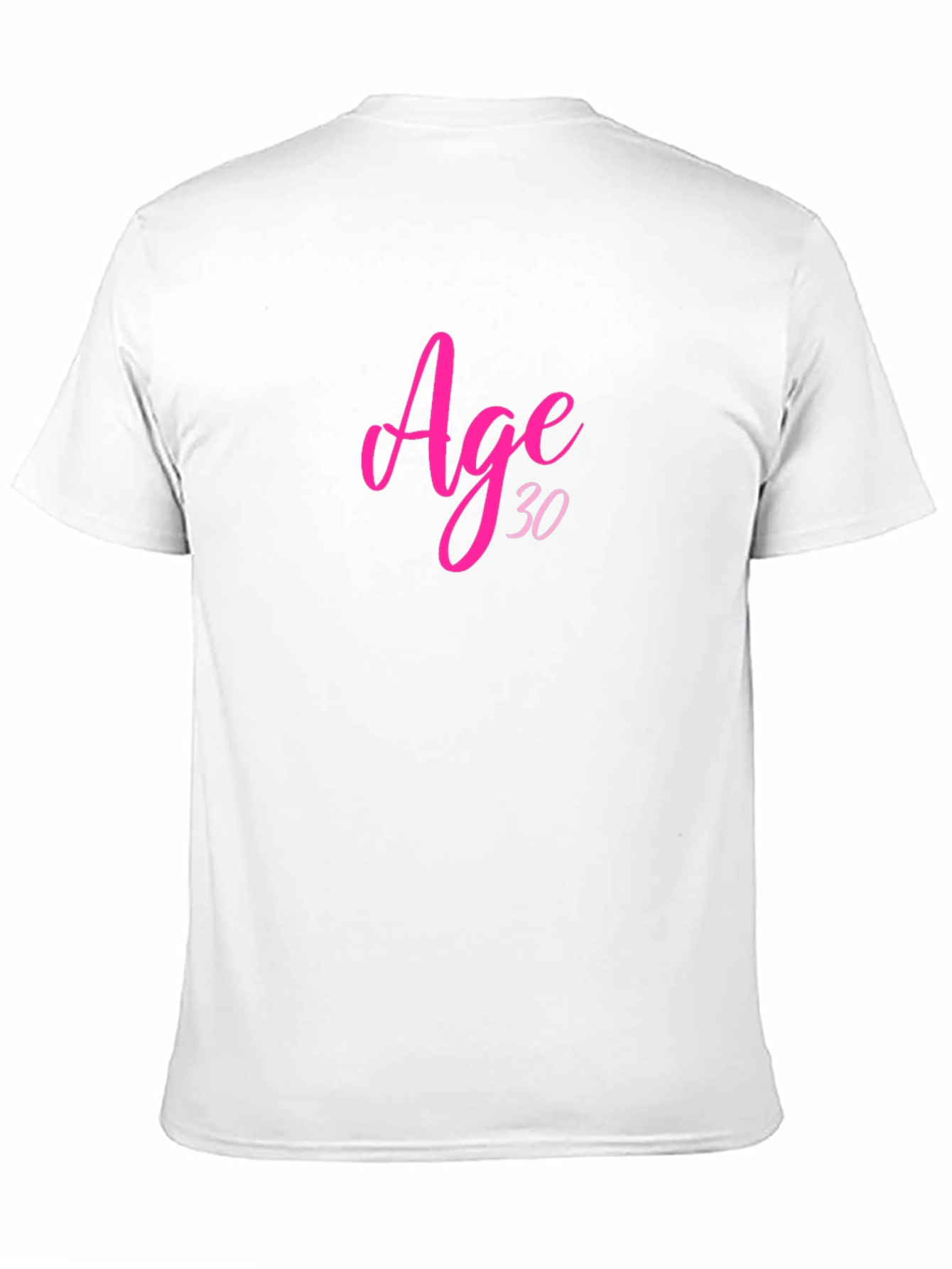 Age 30 Birthday T-Shirt Black Crew Neck
