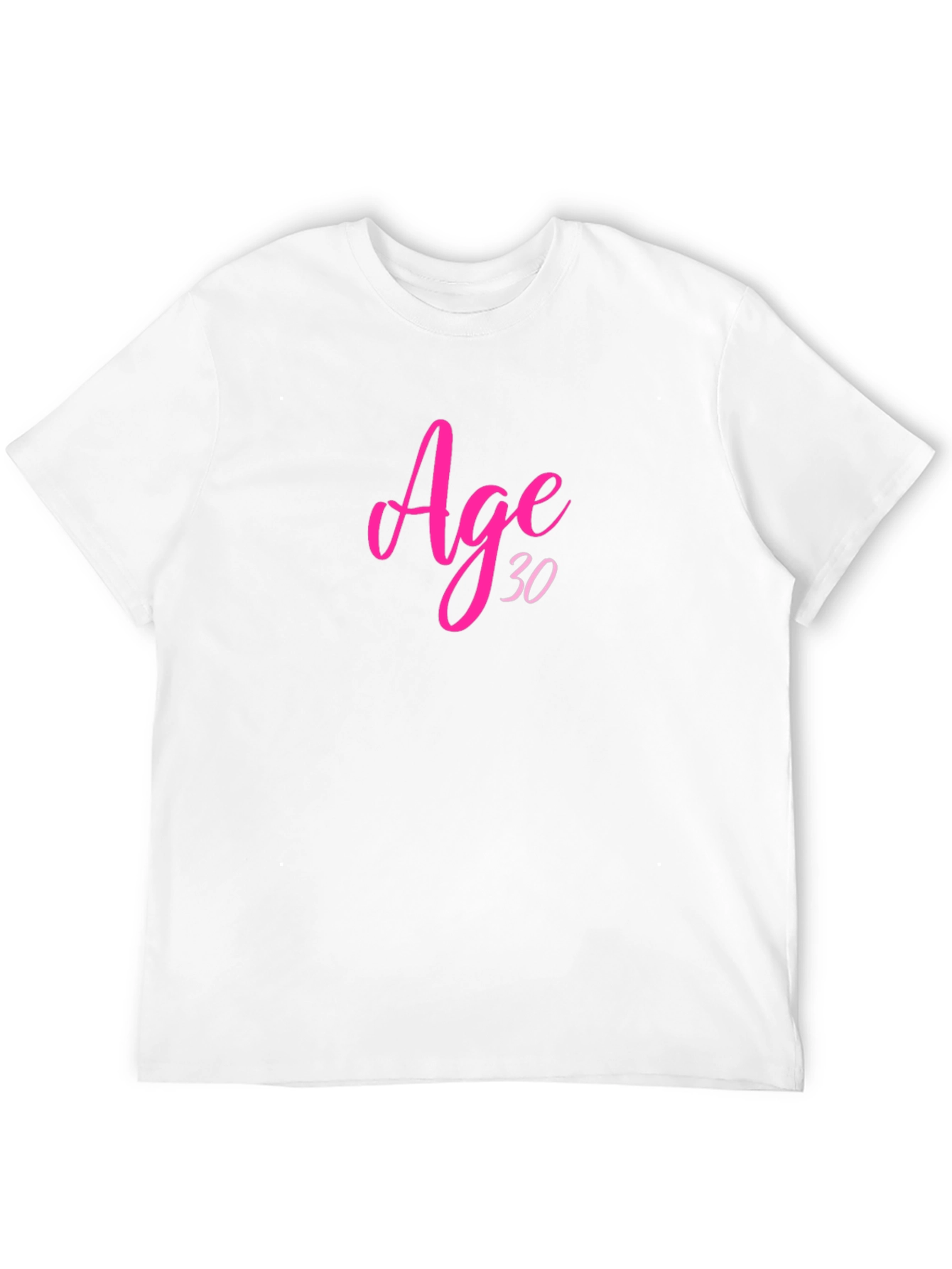 Age 30 Birthday T-Shirt Black Crew Neck