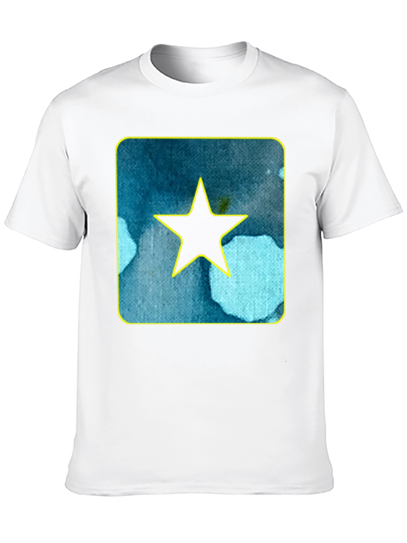 Star Graphic Tee - Black Cotton Casual Shirt