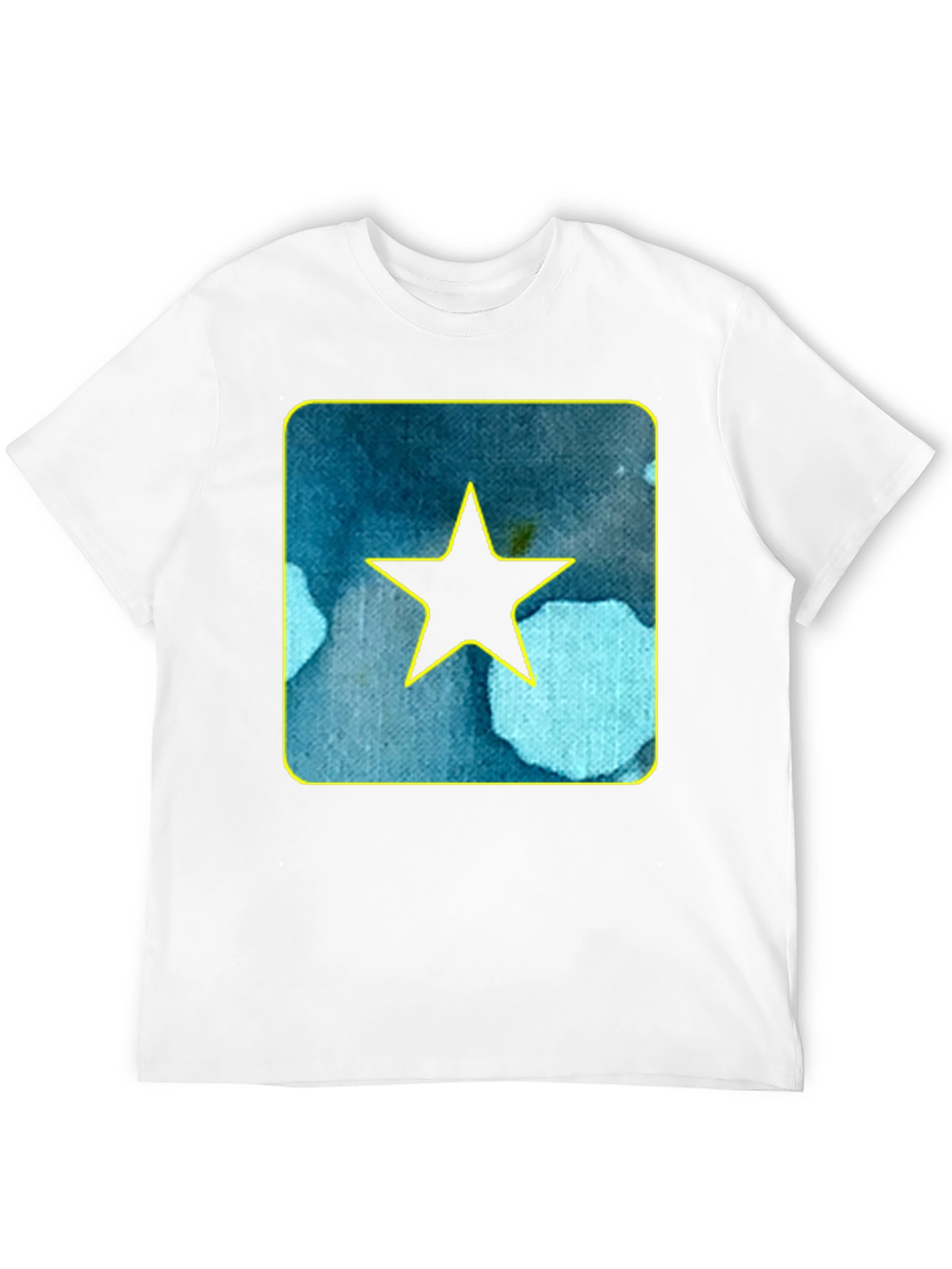 Star Graphic Tee - Black Cotton Casual Shirt