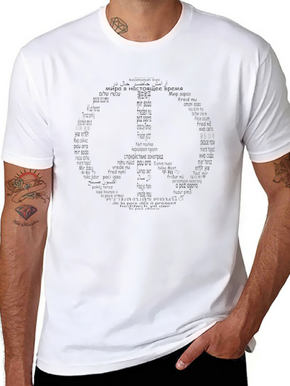 Peace Sign Black T-Shirt