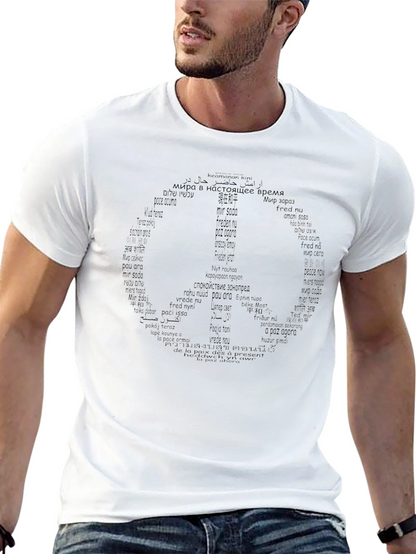 Peace Sign Black T-Shirt