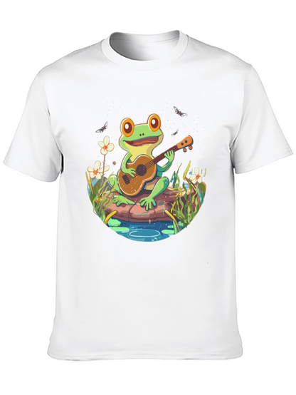 Frog Playing Guitar T-Shirt - Unique Graphic Tee