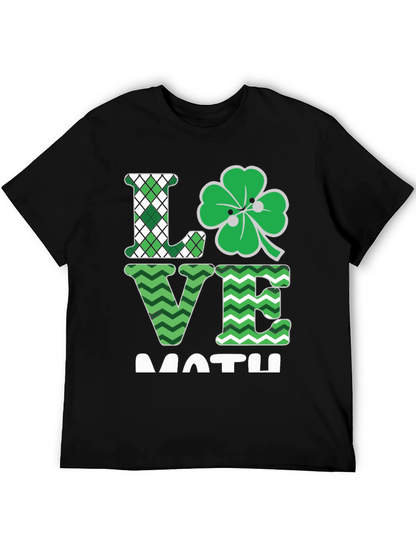 Love Math Shamrock T-Shirt St. Patricks Day