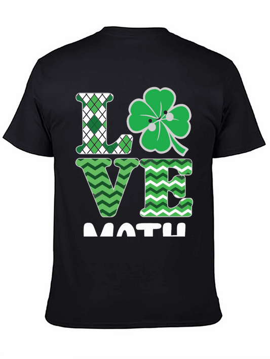 Love Math Shamrock T-Shirt St. Patricks Day
