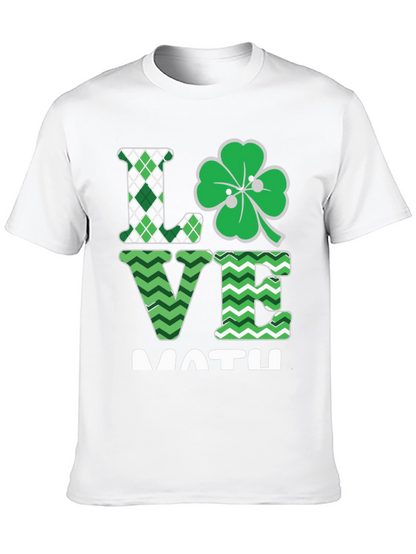 Love Math Shamrock T-Shirt St. Patricks Day