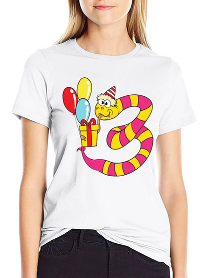 Funny Snake 3rd Birthday T-Shirt