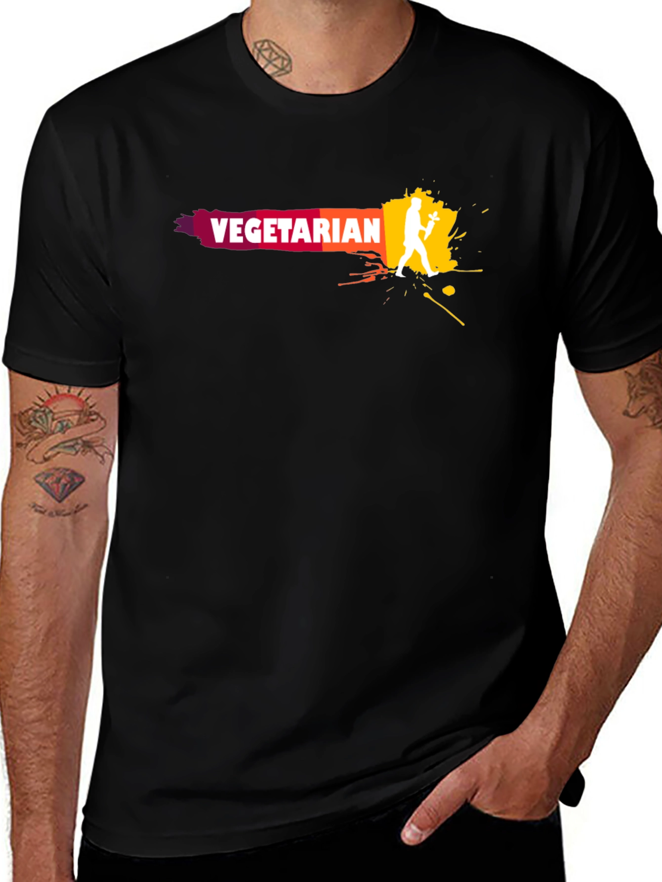 Vegetarian T-Shirt - Foodie Graphic Tee