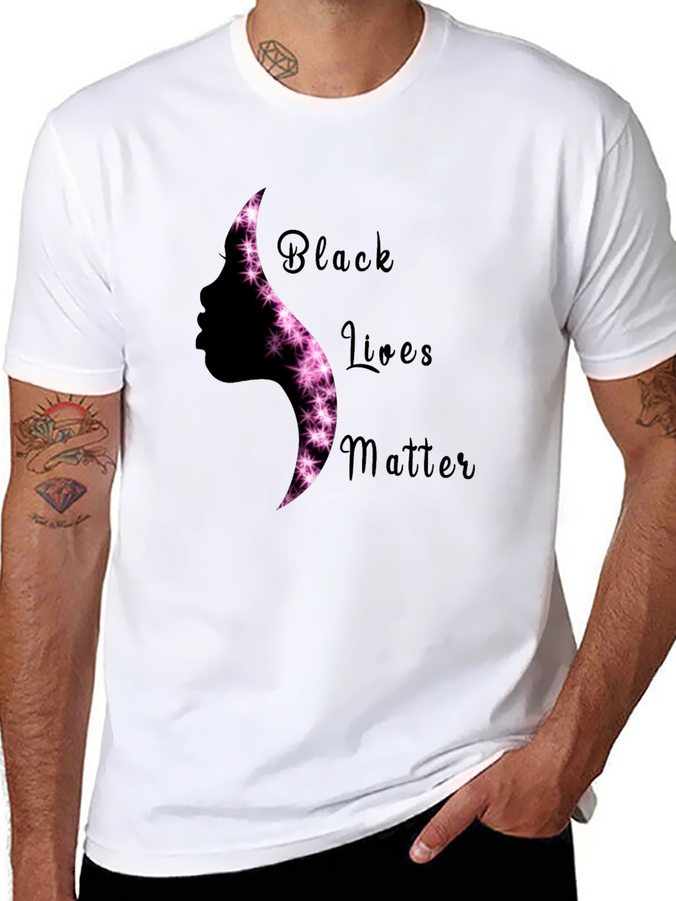 Black Lives Matter Silhouette Graphic Tee - Unisex