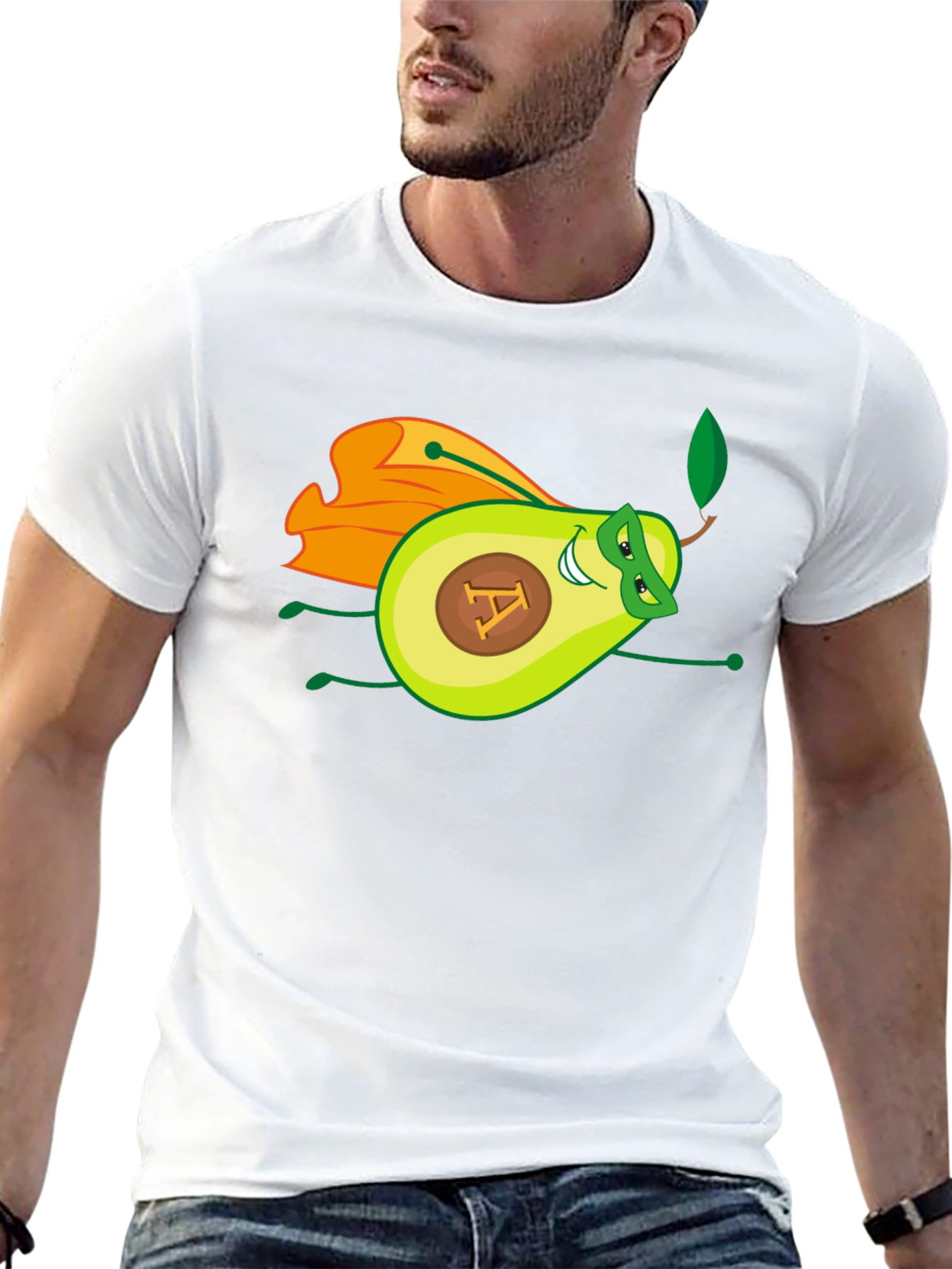 Avocado Superhero T-Shirt - Fun & Unique Design