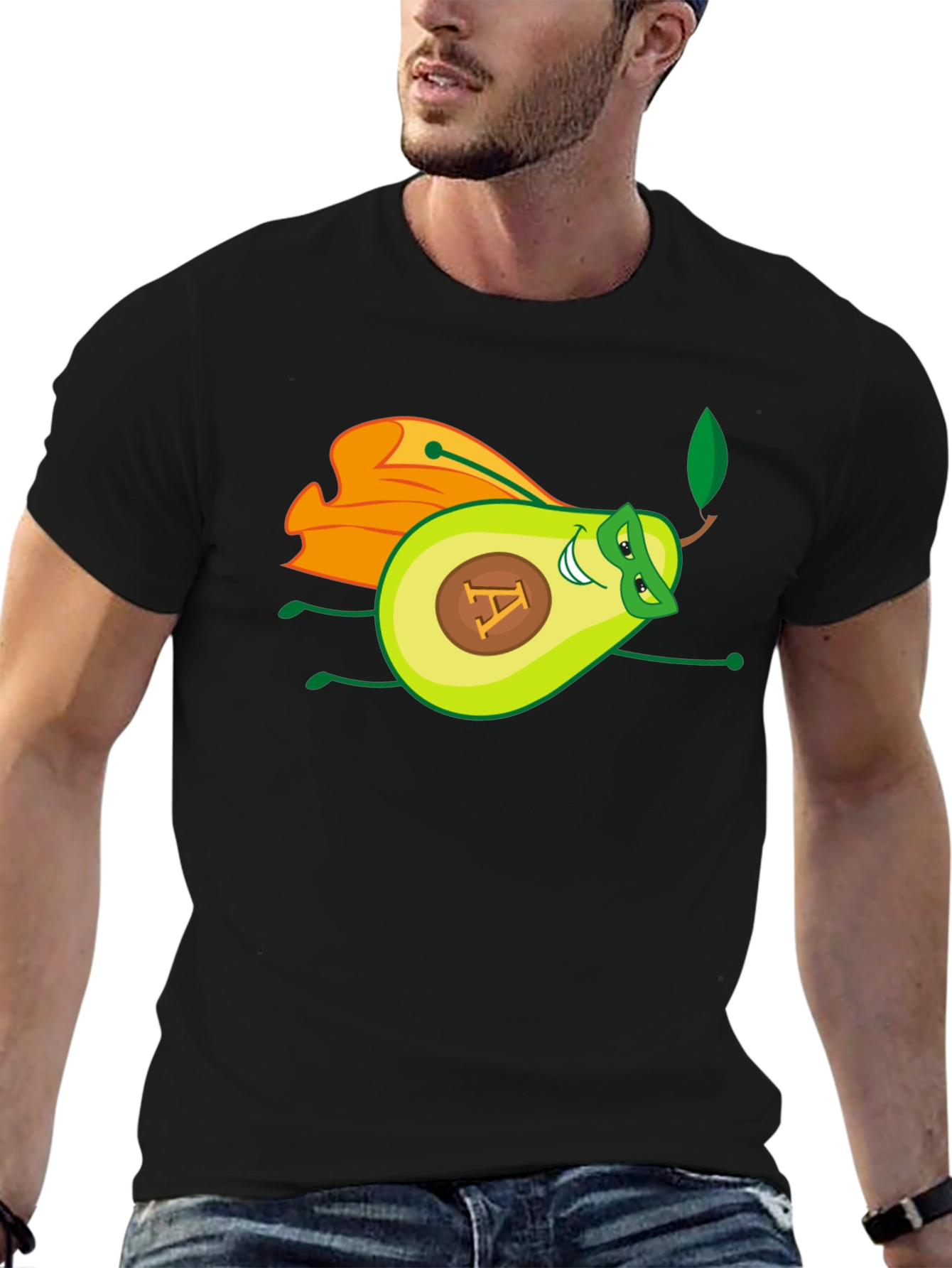 Avocado Superhero T-Shirt - Fun & Unique Design