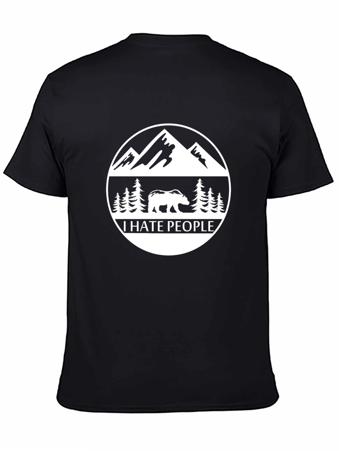 I Hate People Bear Mountain Graphic T-Shirt