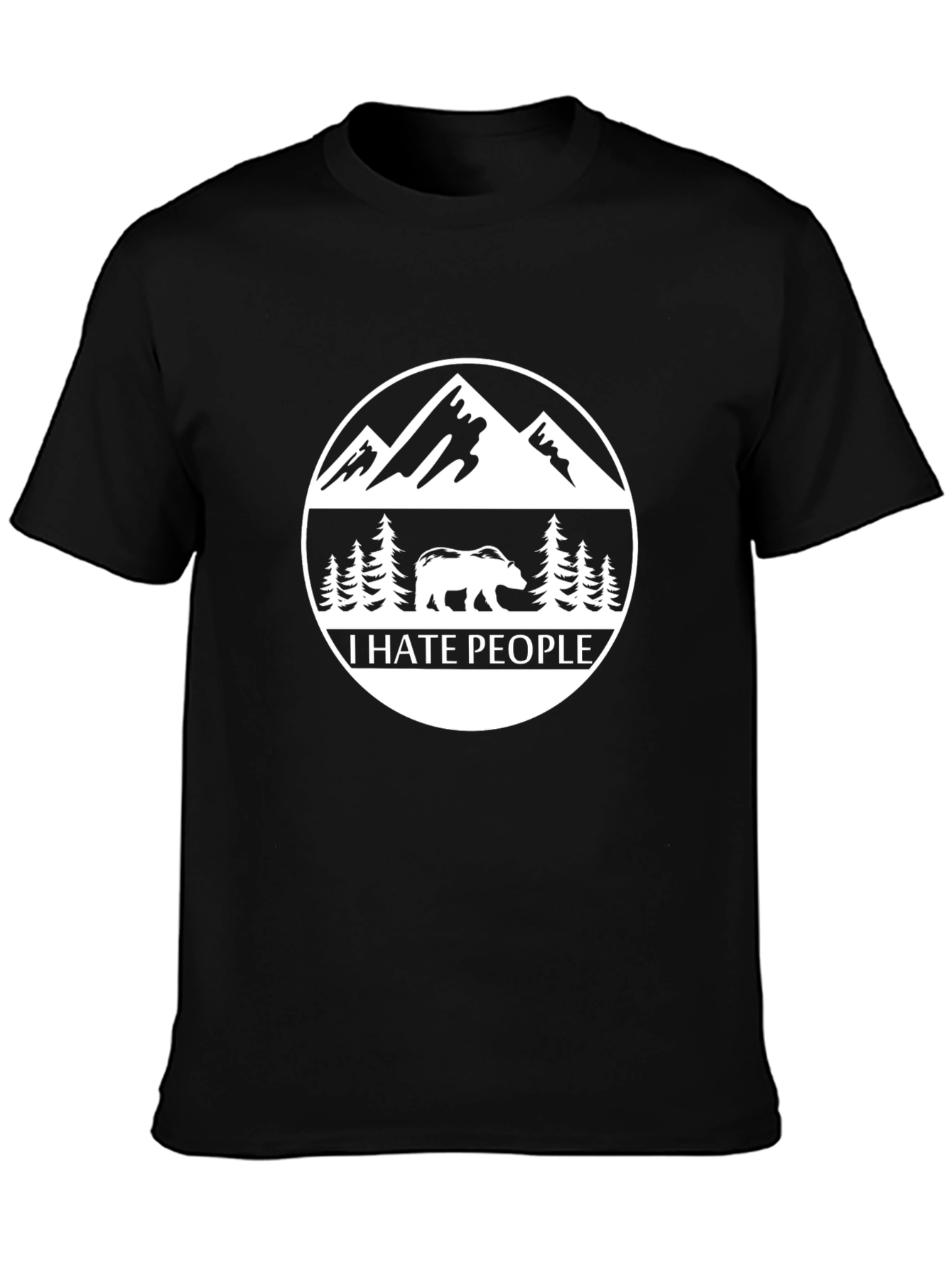 I Hate People Bear Mountain Graphic T-Shirt