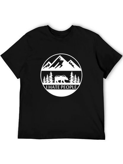 I Hate People Bear Mountain Graphic T-Shirt