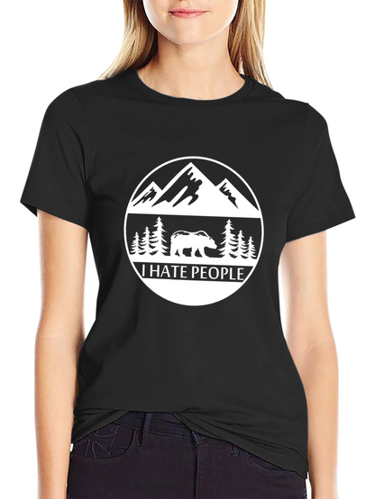 I Hate People Bear Mountain Graphic T-Shirt