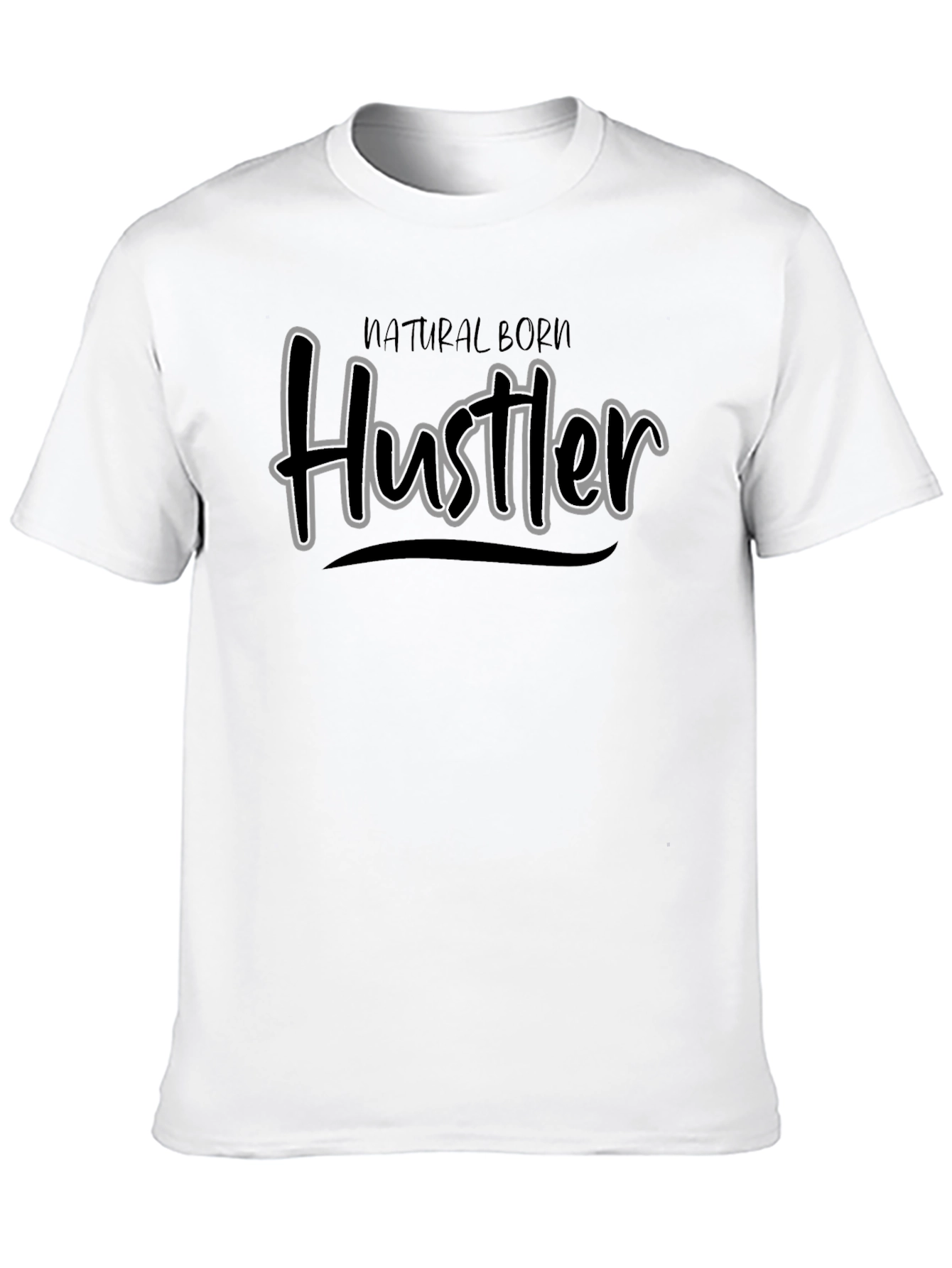 Natural Born Hustler Graphic Tee - Black