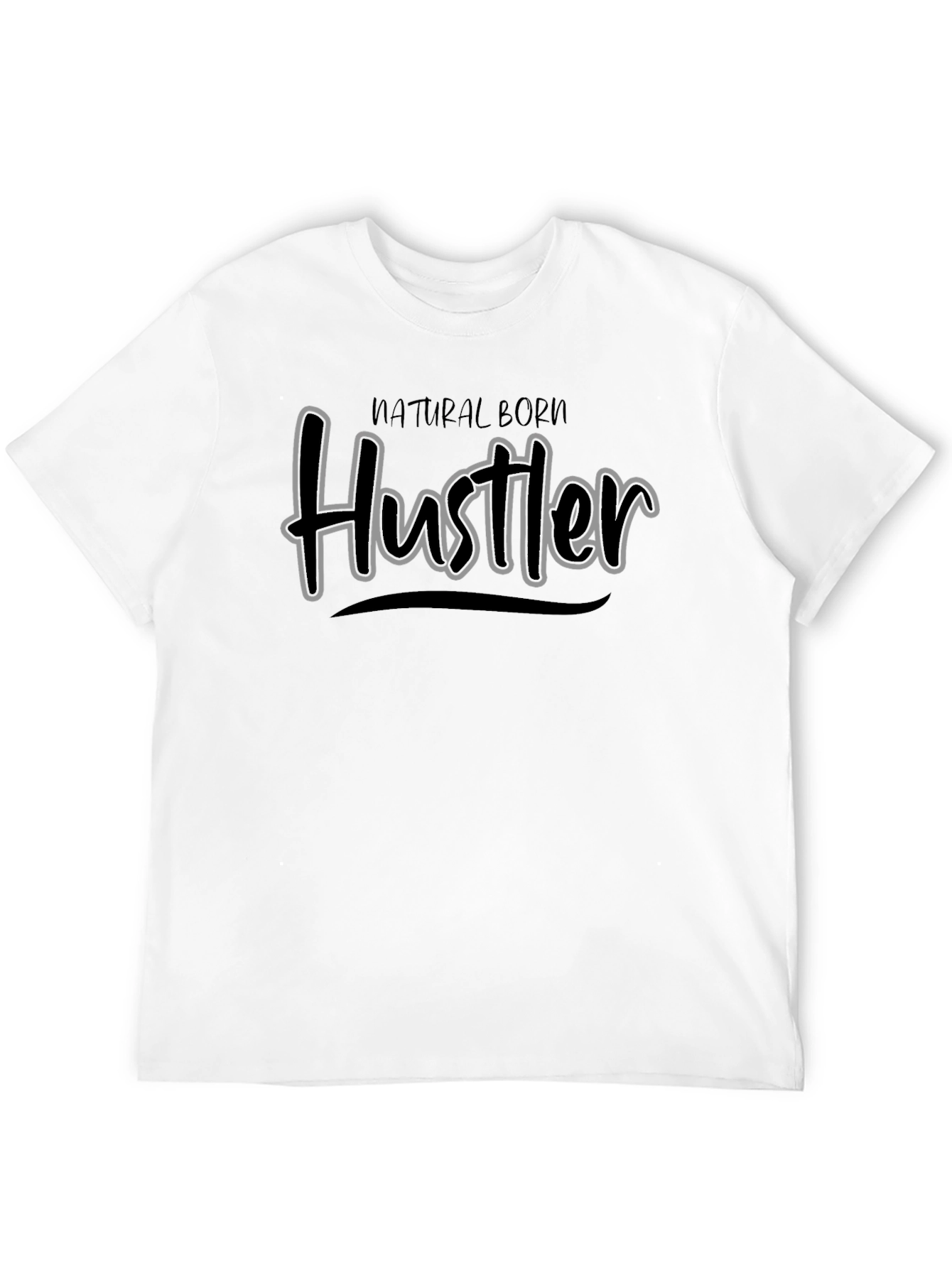 Natural Born Hustler Graphic Tee - Black